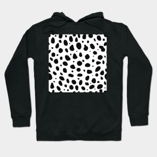 Black and White Cheetah Print Animal Print Hoodie